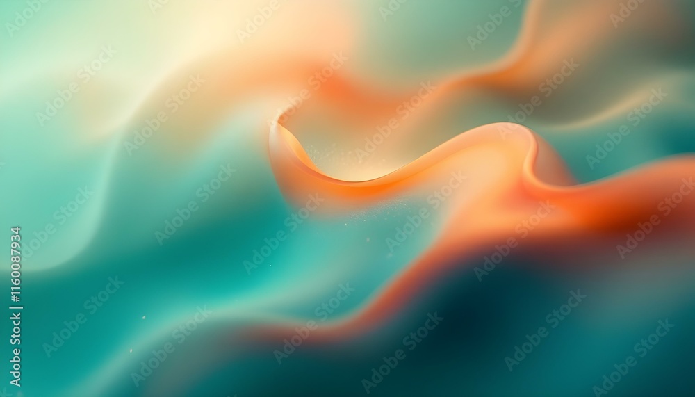 Aufkleber 4k digital grainy gradient with a colorful soft noise effect. A unique blend of vintage vibes. Abstract blurred multicolored gradient fluid background. Abstract background features a beautiful blend