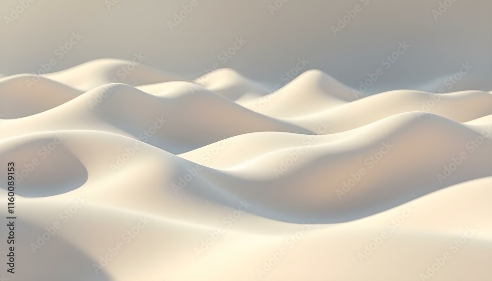 Fototapete Abstract beige wavy texture background with subtle speckles. Soft beige abstract texture with delicate speckles and flowing wave patterns resembling fabric folds. Elegant abstract wave of silky fabric