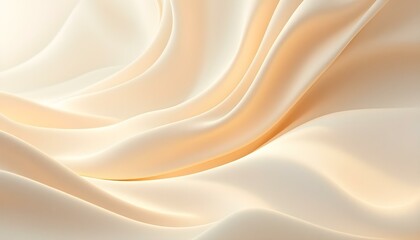 Obraz premium Abstract beige wavy texture background with subtle speckles. Soft beige abstract texture with delicate speckles and flowing wave patterns resembling fabric folds. Elegant abstract wave of silky fabric