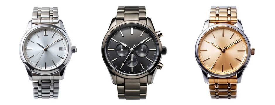 wristwatch isolated on transparent background  - Powered by Adobe