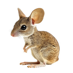 Obraz premium Angled view full body shot of extremely perfect looking single Kangaroo Mouse animal isolated on a white transparent background
