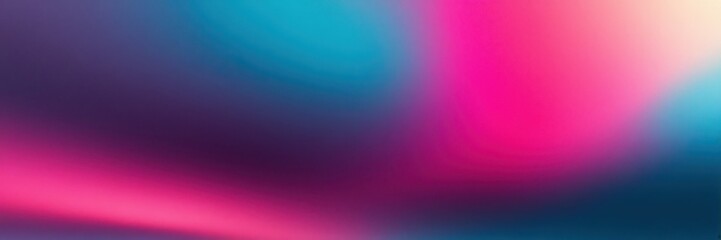Abstract sunset, vibrant gradient, neon pink, electric blue, orange glow, horizon blur, minimalist landscape, digital art, smooth color transition, atmospheric, dreamy, surreal, wide panorama, etherea