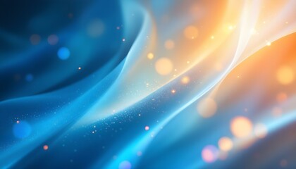 Blue light leaks and gradient over an abstract grainy background. Grainy colorful warm blue light leaks on a black background with a dust texture. Blue wavy abstract background for presentation