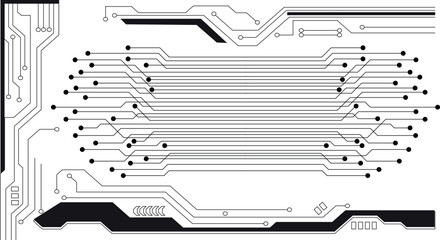 Technology background circuit board Hi-tech communication concept innovation abstract background vector illustration