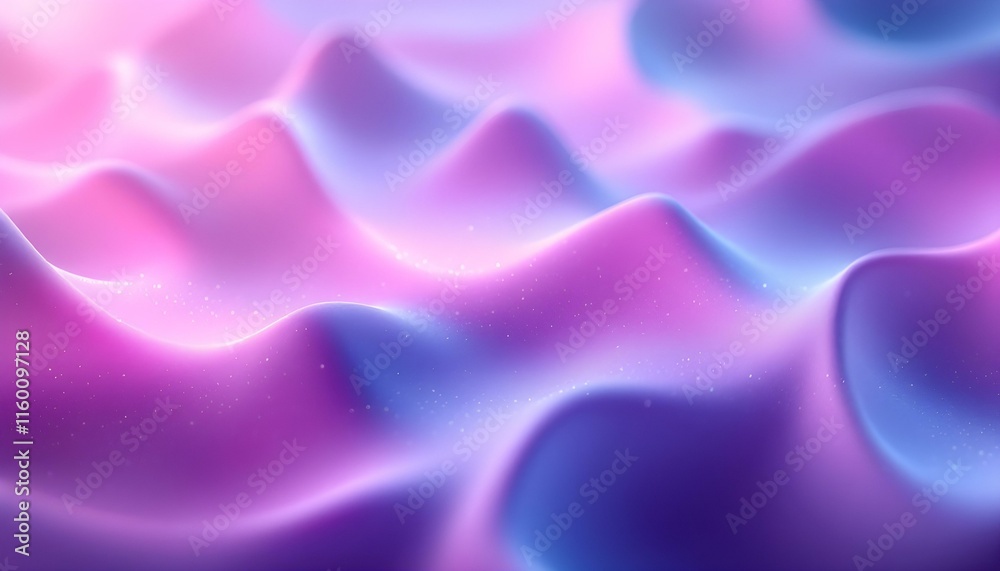 Poster Minimalistic abstract background with hexagonal lines and soft gradients in light tones. Interlocking hexagonal 3d illusion on a sleek, minimalistic abstract background with cool tones
