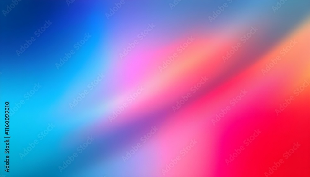 Poster Smooth and blurry colorful gradient mesh background. Modern bright rainbow colors. Modern blend colors grainy abstract gradient background. Neon mesh gradient background with vivid pink and blue hues