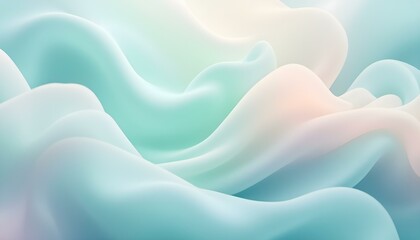 Obraz premium Teal and green-blue gradient background, with subtle texture and soft transitions. A soft blue-green gradient with smooth transitions and minimalist design for the background. Blue-green wavy abstract