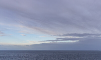 Serene Ocean and Sky View on the West Coast of Canada