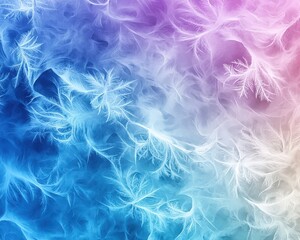 Frost-inspired watercolor resembling icy patterns on a window.