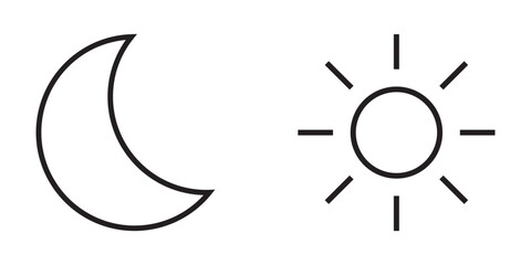 Abstract Sun and Moon Icon in Vintage Style