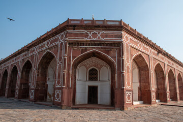 The Humayun's Tomb located in hazrat nizamuddin, South Delhi, the tomb of the mughal emperor humayun whole ruled in the 16th Century