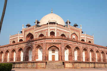 The Humayun's Tomb located in hazrat nizamuddin, South Delhi, the tomb of the mughal emperor humayun whole ruled in the 16th Century