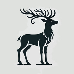 Deer silhouette vector image