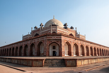 The Humayun's Tomb located in hazrat nizamuddin, South Delhi, the tomb of the mughal emperor humayun whole ruled in the 16th Century