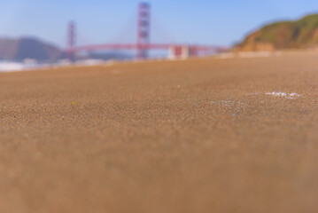 Blurred out Golden Gate Bridge image for Design Assets