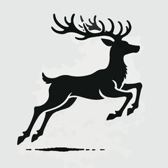 Deer silhouette vector image