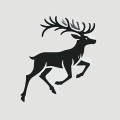 Deer silhouette vector image