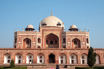 The Humayun's Tomb located in hazrat nizamuddin, South Delhi, the tomb of the mughal emperor humayun whole ruled in the 16th Century