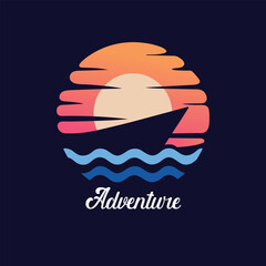 Travel and adventure logo Vector design