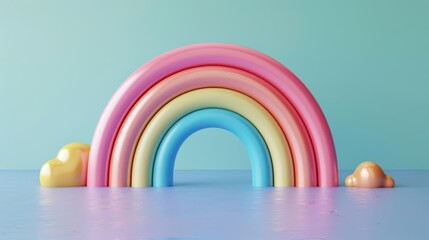 Vibrant Swirl. Colorful liquid rainbow art