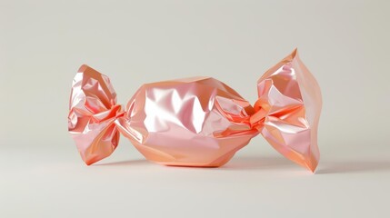 Elegant Peach Petal Gift Wrapping. Creative arts and Craft concept