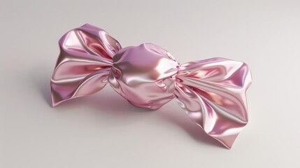 Elegant Floral Hair Accessory. Petal and Ribbon-themed concept