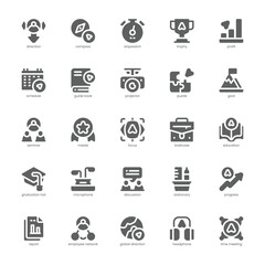 Workshop Icon pack for your website, mobile, presentation, and logo design. Workshop Icon glyph design. Vector graphics illustration and editable stroke.