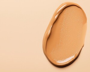 Fototapeta premium Before to after Skin prepped with a nourishing serum, followed by a natural matte foundation for an elegant appearance