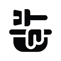 hair dye icon. vector glyph icon for your website, mobile, presentation, and logo design.