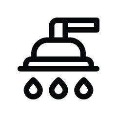 shower icon. vector line icon for your website, mobile, presentation, and logo design.