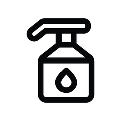 body wash icon. vector line icon for your website, mobile, presentation, and logo design.