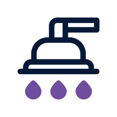 shower icon. vector dual tone icon for your website, mobile, presentation, and logo design.