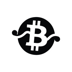 Bitcoin cryptocurrency vector 