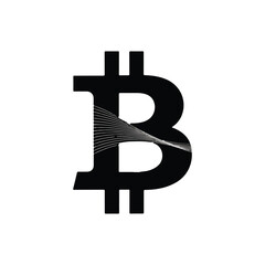 Bitcoin cryptocurrency vector 