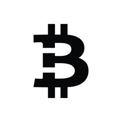 Bitcoin cryptocurrency vector 