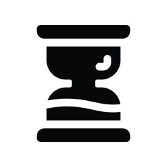 hourglass icon. vector glyph icon for your website, mobile, presentation, and logo design.