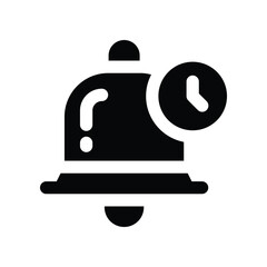 bell icon. vector glyph icon for your website, mobile, presentation, and logo design.