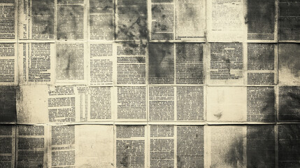 Obraz premium Vintage newspaper halftone pattern texture background. Stock image.. AI generated hd,