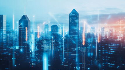 Fototapeta premium abstract professional business team people innovation connection of line from nail node to node on Smart Innovation city with connection cyber security network reciprocity , networking concept