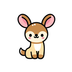 vector cute little rabbit character