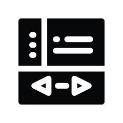 pager icon. vector glyph icon for your website, mobile, presentation, and logo design.