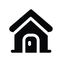 home icon. vector glyph icon for your website, mobile, presentation, and logo design.