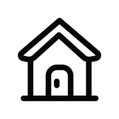 home icon. vector line icon for your website, mobile, presentation, and logo design.
