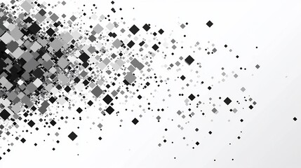 Abstract grayscale background with scattered rhombus shapes.