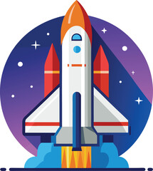 Fototapeta premium space shuttle vector