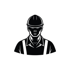 Worker man silhouette vector
