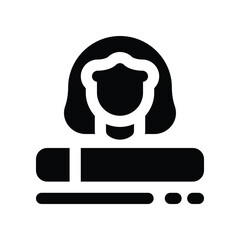 skill employee icon. vector glyph icon for your website, mobile, presentation, and logo design.