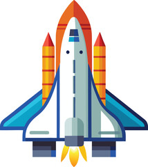 Obraz premium space shuttle vector