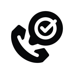 call icon. vector glyph icon for your website, mobile, presentation, and logo design.