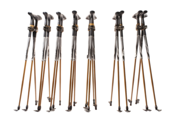 Summer Ski Poles with Enhanced Gripping